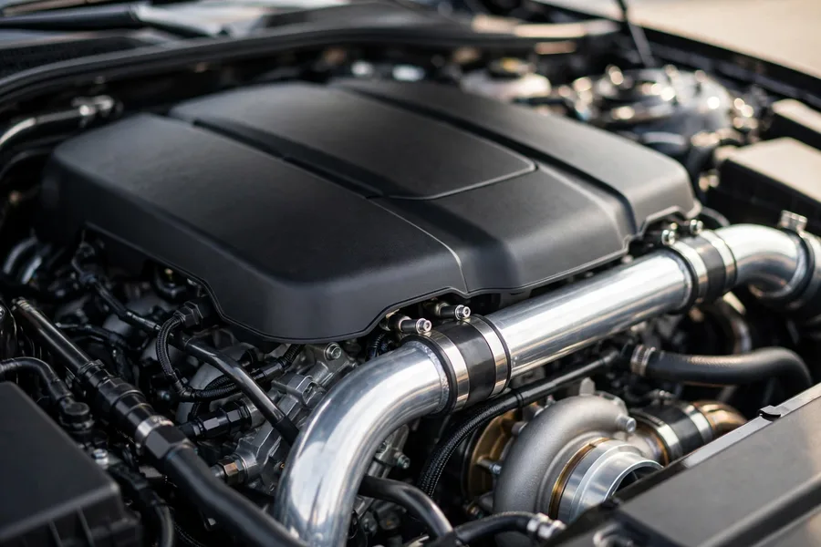 BMW M340i B58 turbocharged inline-six engine bay